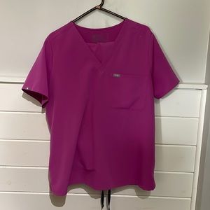 Figs scrub set - Bright Fuchsia -XL